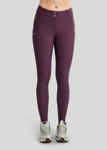 Pantalon taille haute Fig avec logo champagne - Montar - Full grip silicone