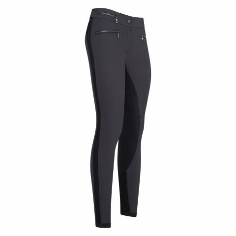 Pantalon d'équitation gris ES Onyx Full Grip pour femme