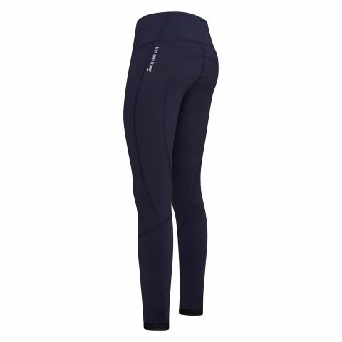 Pantalon d'&eacute;quitation bleu marine ES Breez Full Grip pour enfant