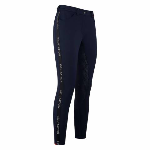 Pantalon d'&eacute;quitation bleu marine ES Onyx Full Grip Essential pour femme