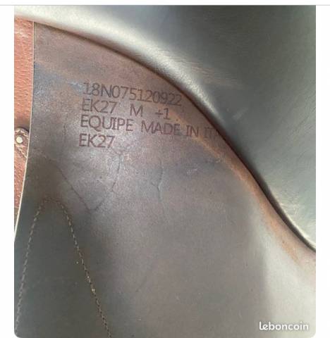 Selle CSO &Eacute;quipe EK27 taille 18