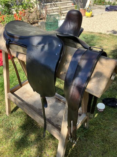 Selle Amazone Anglaise ancienne BP Swain