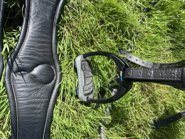 Selle CHILDERIC 17.5 &eacute;quip&eacute;e. Tr&egrave;s bon &eacute;tat. 