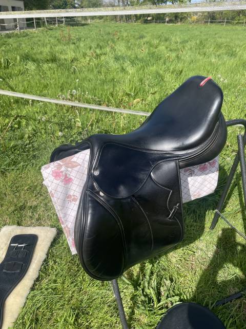 Selle d obstacles équipe. 17.5.  très bon état 