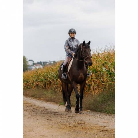 Veste longue imperm&eacute;able Hanoi - Equith&egrave;me - Tissu PVC transparent