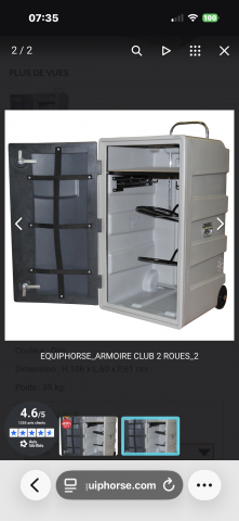 AV armoire sellerie sur roues