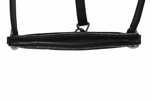 Licol en cuir Glamour - HKM - D&eacute;tails en strass