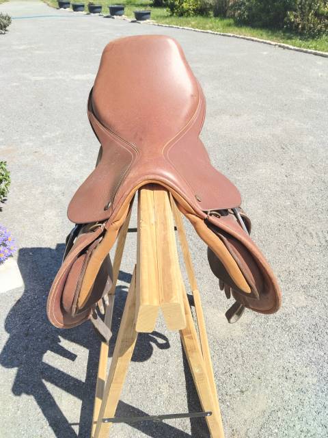 Selle cuir 17,5 pouce