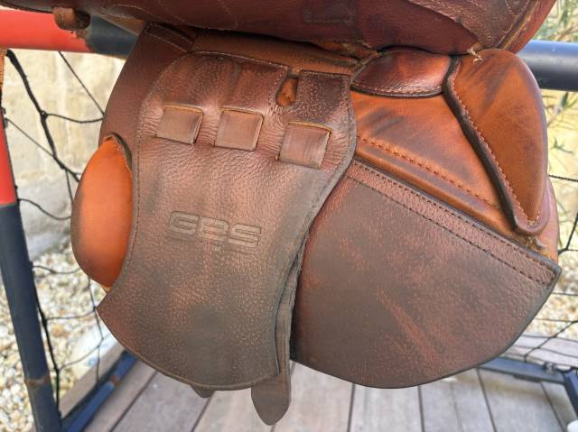 Selle GBS CSO havane + sangle + &eacute;trivi&egrave;res 