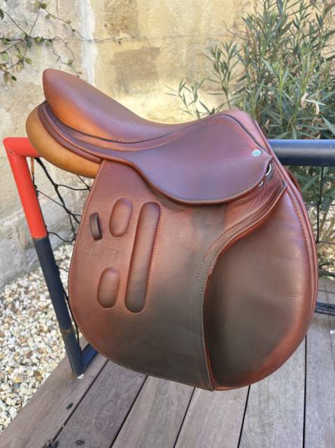 Selle GBS CSO havane + sangle + &eacute;trivi&egrave;res 