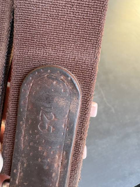 Selle GBS CSO havane + sangle + &eacute;trivi&egrave;res 