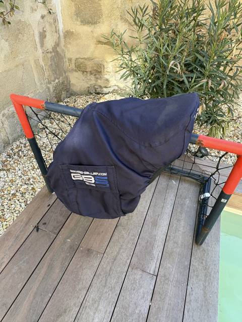 Selle GBS CSO havane + sangle + &eacute;trivi&egrave;res 