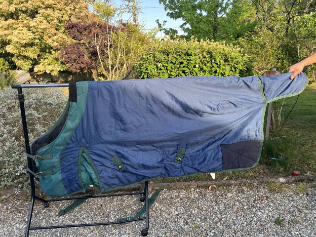 Couverture cheval bleu extérieur chaud  Taille 130 voir