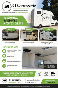 Transformation fourgon en camion vl transport chevaux