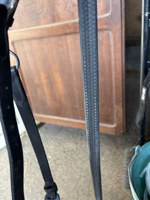 Filet + r&ecirc;nes taille cheval noir