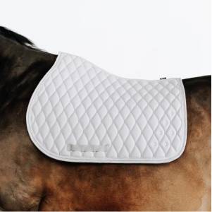tapis de selle blanc Fouganza