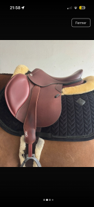 Selle CWD Swarovski noir 