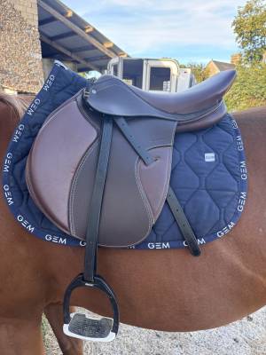 selle fouganza romeo cuir marron 