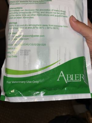 180 sachets  Absucralfate 