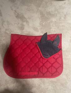 Ensemble Tapis Riding World + Bonnet Polyfun Equitheme 