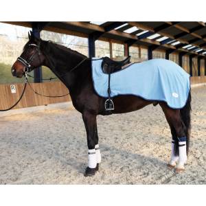 Couvre-reins polaire séchant bleu ciel - JMR