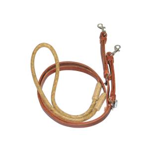 Barrel Rênes Western en cuir et rawhide