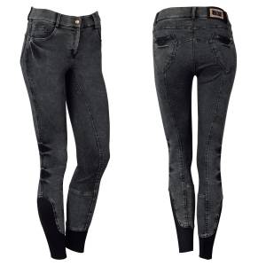Pantalon d'équitation Denim Crete full grip Femme - Harry's Horse