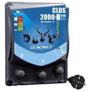 Electrificateur clos 2000-6 HTE - LED - Lacme 6 joules