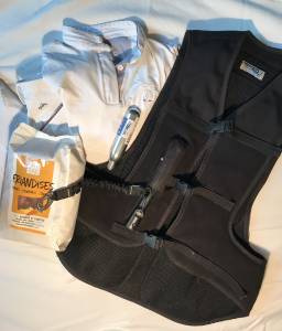 Airbag Helite child L noir + 2 cartouches