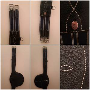Bavette cuir noir