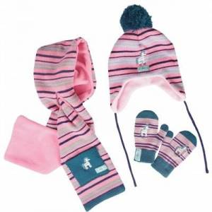 Set bonnet, gants et écharpe Enfant Jolly - Horka