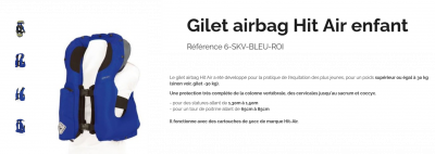 Gilet airbag Hit Air enfant