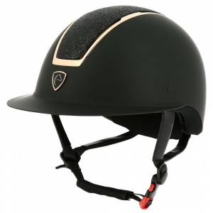 Casque Equi-Thème Glint Mat Noir et Rose Gold