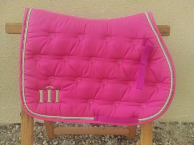 Tapis de selle HV Polo rose