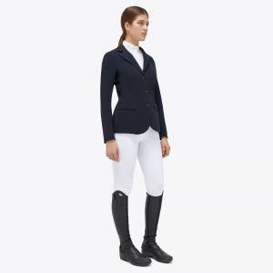 Veste de concours Grand Prix Bleu Marine zip - Cavalleria Toscana