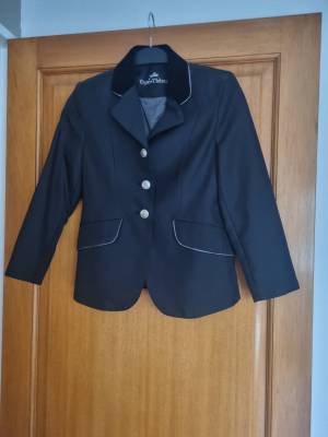 Veste de concours noire equitheme 8 ans 