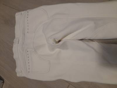 Pantalon blanc equitheme 10/ 12 ans 