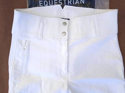 NEUF Pantalon d'équitation blanc concours Horze 40 42