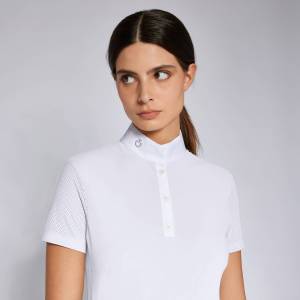 Polo de concours Perforated Jersey Button - CAVALLERIA TOSCANA