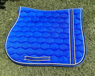 Tapis de selle mixte bleu Equitheme