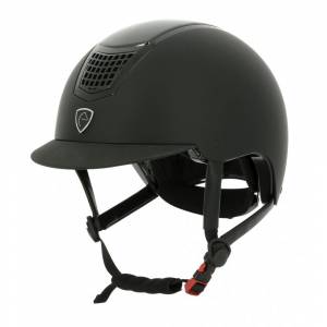 Casque Equithème Airy noir et carbone