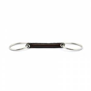 Mors deux anneaux cuir rond - Jump'in