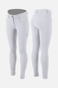 Pantalon d'équitation Narami grip genoux Blanc - Animo - Femme