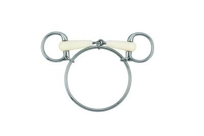 Mors dexter anneau simple joint - Happy Mouth - inox et résine