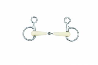 Mors baucher simple brisure - Happy Mouth - inox, r&eacute;sine