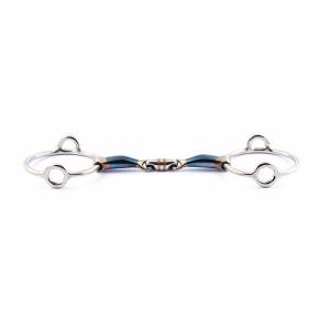 Mors Blue Steel releveur double brisure - Jump'in