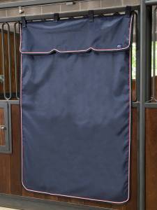 Tenture de box personnalisée - Asup - PVC marine et gris clair