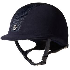 Casque d'équitation AYR8 - Charles Owen - Microsuede Marine