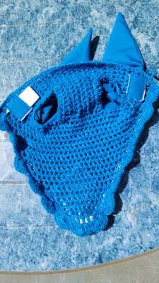 Bonnet bleu Equithème taille cheval