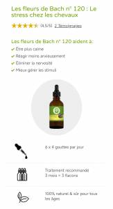 Pour le stress de votre cheval ou poney 